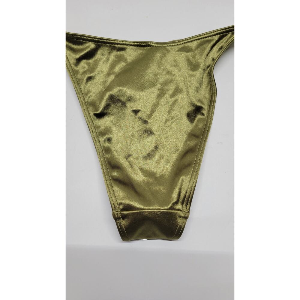 South Beach High Leg Bikini Bottom in Green Size 8 - Picture 7 of 7